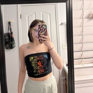 rainbow obey tube top